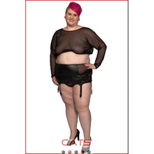 Load image into Gallery viewer, Suspender belt, in plus sizes, made of tulle