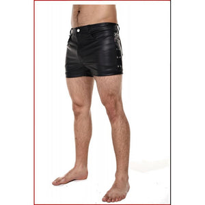 Wetlook men's shorts with rivets